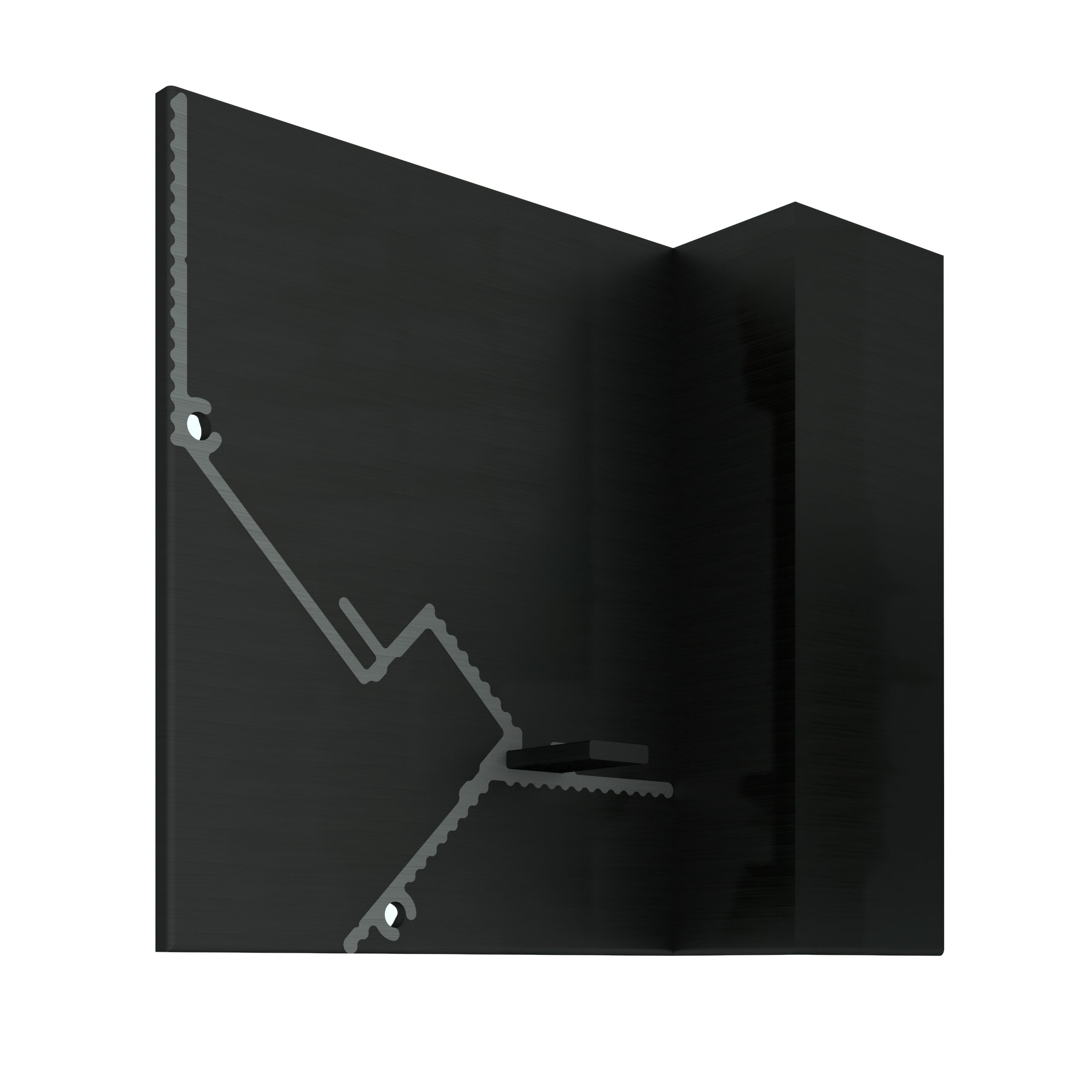 Заглушка для плинтуса Decaro правая Черный EC D005R